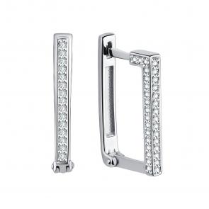 Серебряные серьги TALANT с фианитом 10-72-0001-11829 фото