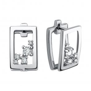 Серебряные серьги TALANT с фианитом 10-72-0001-11911 фото