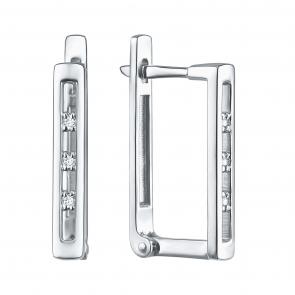 Серебряные серьги TALANT с фианитом 10-72-0001-12237 фото