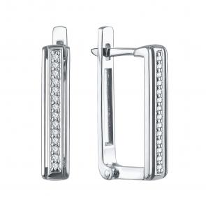 Серебряные серьги TALANT с фианитом 10-72-0001-12847 фото