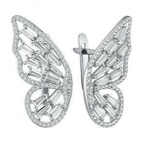 Серебряные серьги TALANT с фианитом 10-72-0001-15626 фото