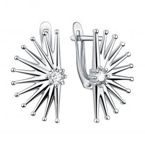 Серебряные серьги TALANT с фианитом 10-72-0001-17328 фото