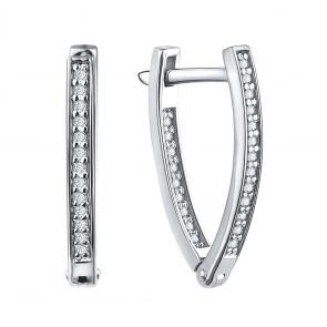 Серебряные серьги TALANT с фианитом 10-72-0001-21390 фото