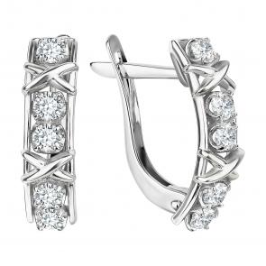 Серебряные серьги TALANT с фианитом 10-72-0001-29629 фото