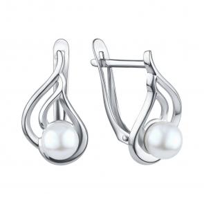 Серебряные серьги TALANT с жемчугом 10-72-0010-15207 фото