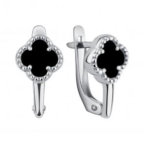 Серебряные серьги TALANT с ониксом 10-72-0800-15279 фото