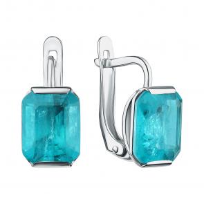 Серебряные серьги TALANT с горным хрусталём 10-72-0П00-15363 фото