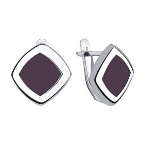 Серебряные серьги TALANT с эмалью 10-7B-0000-17253 фото