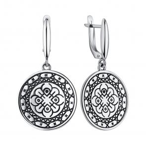 Серьги из черненого серебра TALANT 10-7P-0000-40325 фото