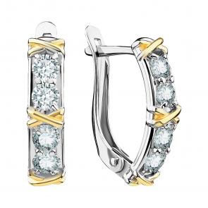 Серебряные серьги TALANT с фианитом 10-7М-0001-10921 фото