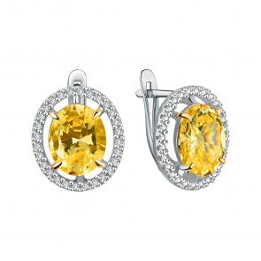 Серебряные серьги TALANT с фианитом 10-7М-0005-17444 фото