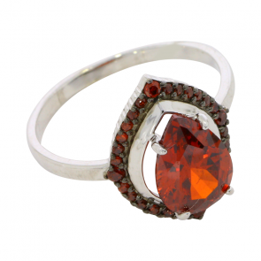 Серебряное кольцо ЮК Maskom с фианитом 100-1234-к фото