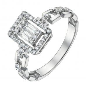 Кольцо из белого золота DOLCE DIAMOND с бриллиантом 10085012 фото