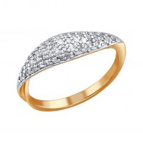 Золотое кольцо SOKOLOV с бриллиантом 1010546 фото