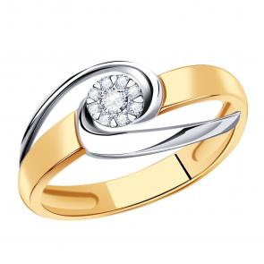 Золотое кольцо Александра с бриллиантом 1011501сбк фото