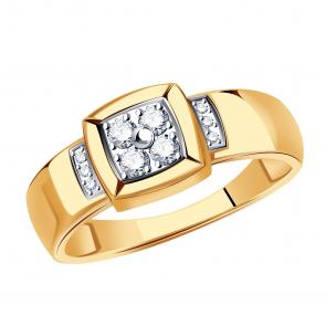 Золотое кольцо Александра с бриллиантом 1011955ск фото