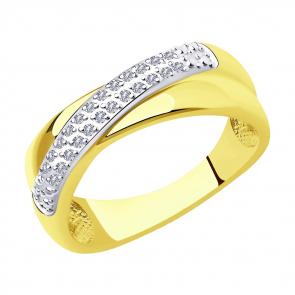 Кольцо из лимонного золота SOKOLOV 1012009-2 фото