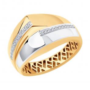 Золотое кольцо SOKOLOV с бриллиантом 1012049 фото