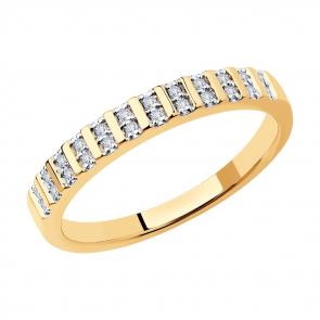 Золотое кольцо SOKOLOV с бриллиантом 1012169 фото