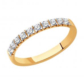 Золотое кольцо SOKOLOV с бриллиантом 1012272 фото