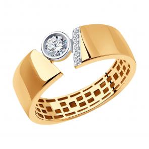 Золотое кольцо SOKOLOV с бриллиантом 1012364 фото