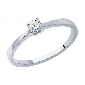 Золотое кольцо SOKOLOV с бриллиантом выращенным 1012399-3-5 фото