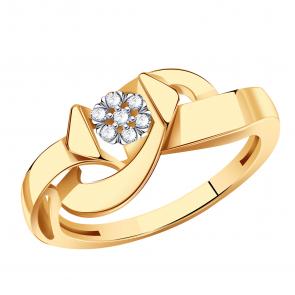 Золотое кольцо Александра с бриллиантом 1012446сбк фото