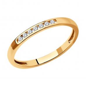 Золотое кольцо SOKOLOV с бриллиантом 1012502 фото