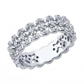 Кольцо из белого золота SOKOLOV с бриллиантом 1012680-3 фото