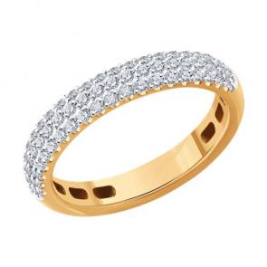 Золотое кольцо SOKOLOV с бриллиантом 1012748 фото