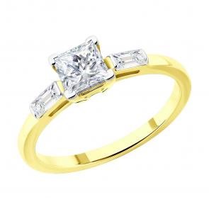 Золотое кольцо SOKOLOV 1012774-2-5 фото