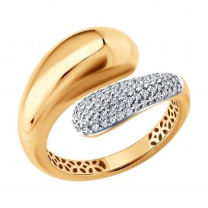 Золотое кольцо SOKOLOV с бриллиантом 1012863 фото