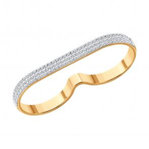 Золотое кольцо SOKOLOV с бриллиантом 1012899 фото