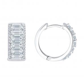 Золотые серьги SOKOLOV с бриллиантом выращенным 1022403-3-5 фото