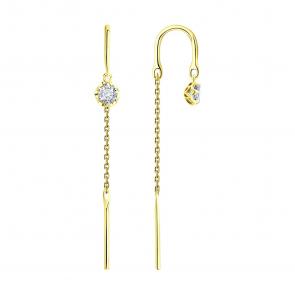 Золотые серьги SOKOLOV 1022569-2-5 фото