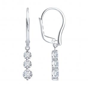 Золотые серьги SOKOLOV 1022628-3-5 фото