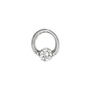 Подвеска из белого золота SOKOLOV с бриллиантом 1030052 фото