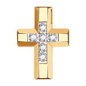 Золотая подвеска Александра с бриллиантом 1030319ск фото