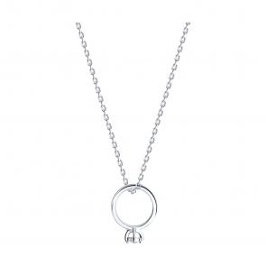 Подвеска из белого золота SOKOLOV с бриллиантом 1030635 фото