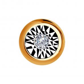 Золотая подвеска SOKOLOV с бриллиантом 1030751 фото