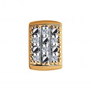 Золотая подвеска SOKOLOV с бриллиантом 1030832 фото