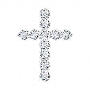 Подвеска из белого золота SOKOLOV с бриллиантом 1030881-3 фото