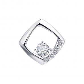 Золотая подвеска SOKOLOV с бриллиантом выращенным 1031018-3-5 фото