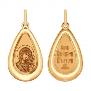 Золотая подвеска SOKOLOV с эмалью 104163 фото