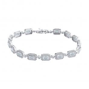 Золотой браслет SOKOLOV с бриллиантом выращенным 1050361-3-5 фото