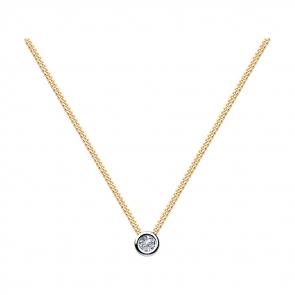 Золотое колье SOKOLOV с бриллиантом 1070084 фото