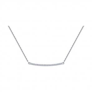 Колье из белого золота SOKOLOV с бриллиантом 1070109-3 фото