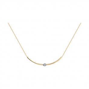 Золотое колье SOKOLOV с бриллиантом 1070115 фото