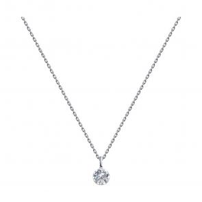 Колье из белого золота SOKOLOV с бриллиантом 1070162 фото
