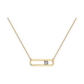 Золотое колье SOKOLOV с бриллиантом 1070319 фото